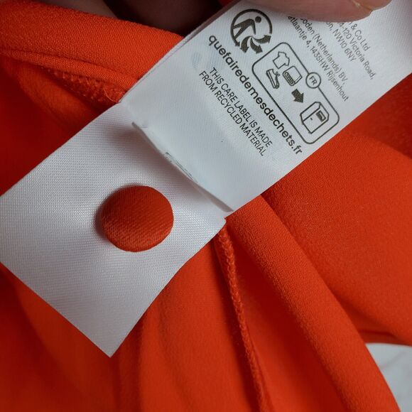BODEN Satin Cutaway Top US 10 Orange Sleeveless Halterneck Tank - Picture 12 of 12